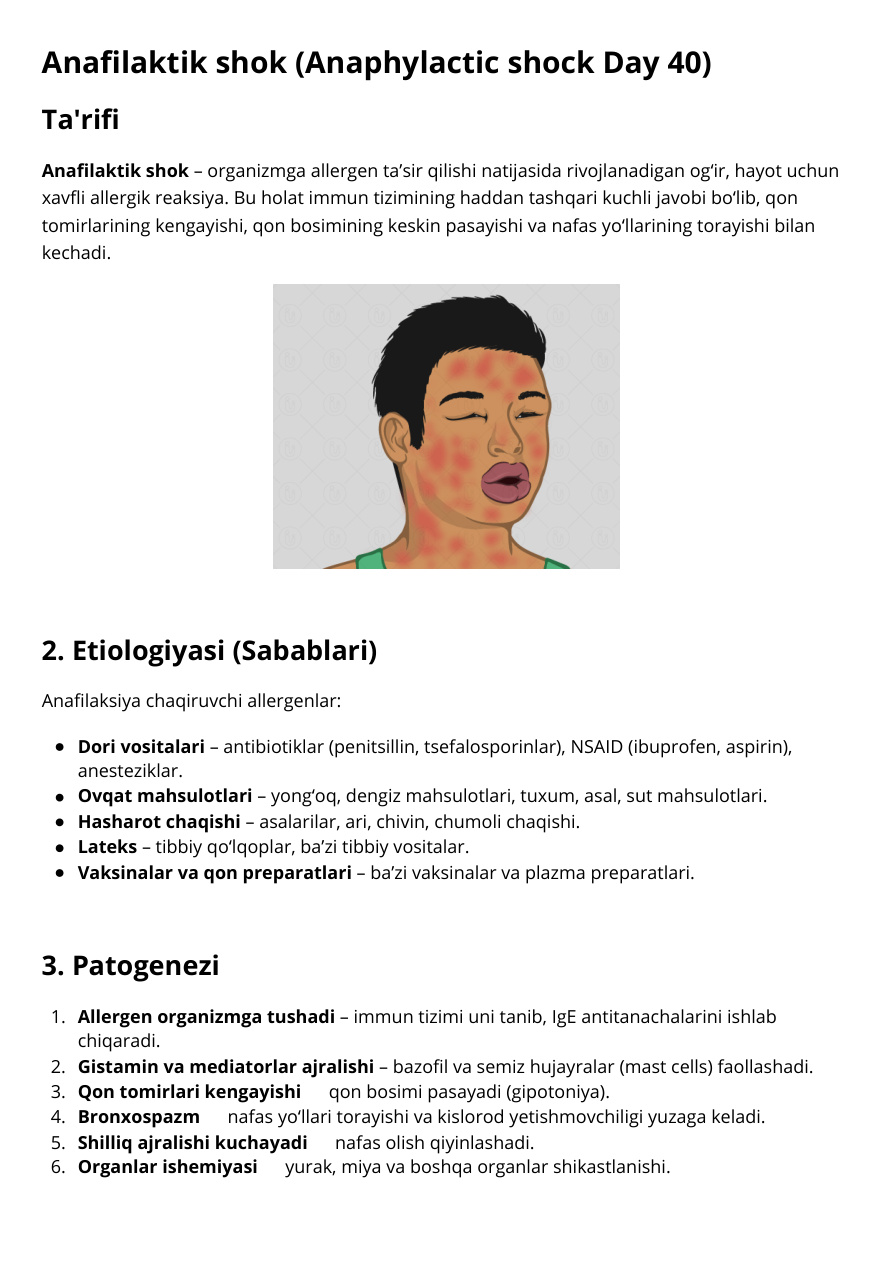 Anafilaktik shok